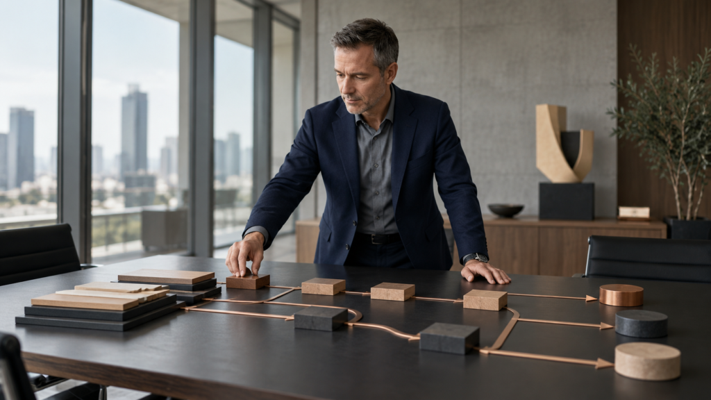 Strategic planning process with business priorities and performance goals
